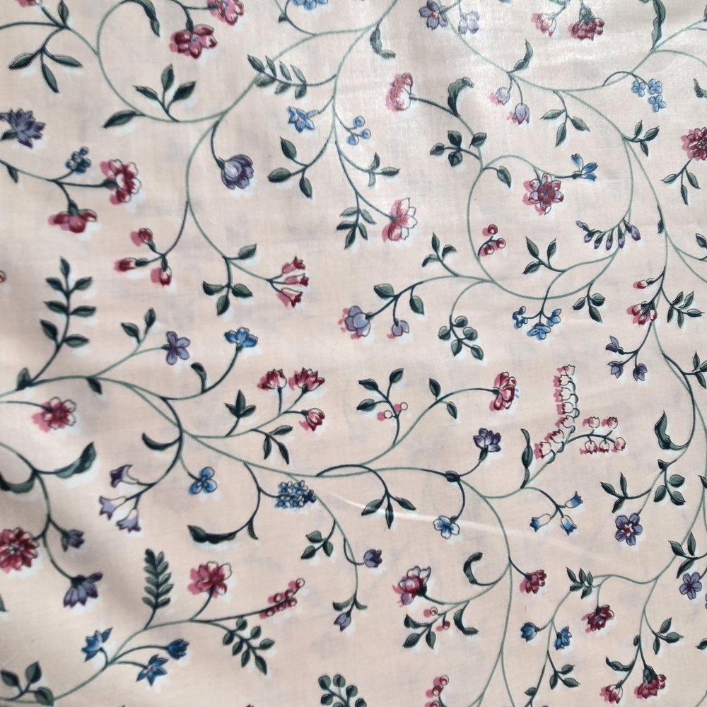 Waverly Garden Party Floral Vine Fabric 3 Yds 55” Wide Cotton Drapery Upholstery